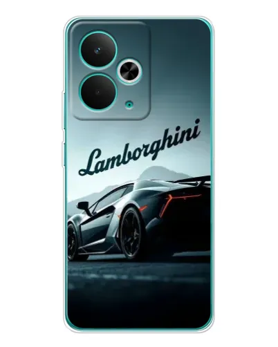 Чехол для Realme 14T с картинкой «Классическая надпись Lamborghini»