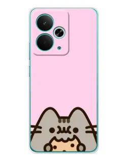 Чехол для Realme 14T с картинкой «Pusheen и печенье» Чехол для Realme 14T с картинкой «Pusheen и печенье»