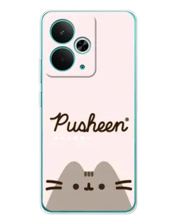 Чехол для Realme 14T с картинкой «Pusheen логотип»