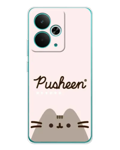 Чехол для Realme 14T с картинкой «Pusheen логотип»