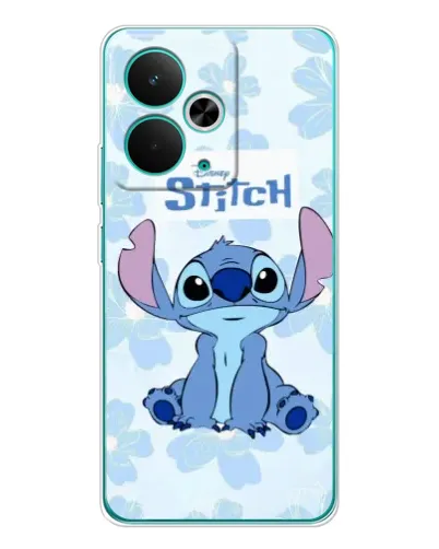 Чехол для Realme 14T с картинкой «Stitch среди цветов»