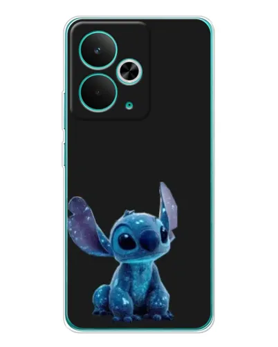 Чехол для Realme 14T с картинкой «Стич на черном»