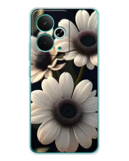Чехол для Realme 14T с картинкой «Белые маргаритки макро» Чехол для Realme 14T с картинкой «Белые маргаритки макро»