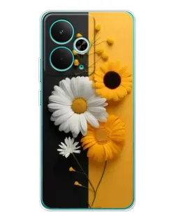 Чехол для Realme 14T с картинкой «Подсолнух и ромашка» Чехол для Realme 14T с картинкой «Подсолнух и ромашка»