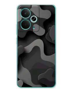 Чохол для Realme 14T з картинкою «Темний абстрактний камуфляж»