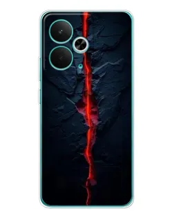 Чохол для Realme 14T з картинкою «Червона лавова тріщина»