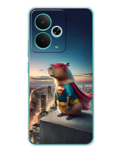 Чехол для Realme 14T с картинкой «Капи-мен супергерой» Чехол для Realme 14T с картинкой «Капи-мен супергерой»