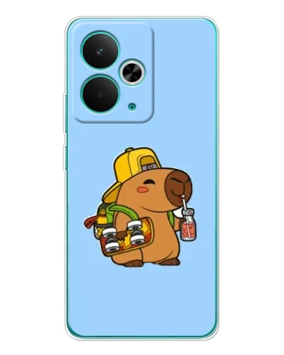 Чехол для Realme 14T с картинкой «Капибара на скейте» Чехол для Realme 14T с картинкой «Капибара на скейте»