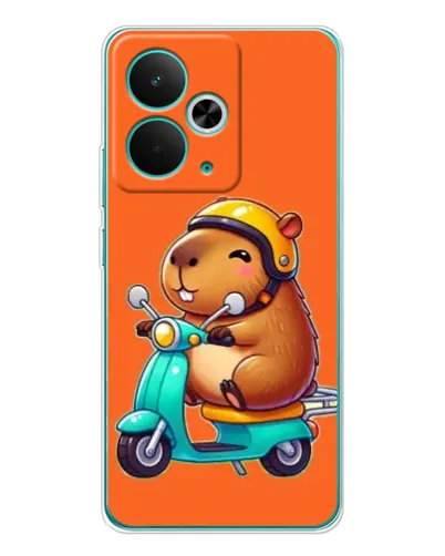 Чехол для Realme 14T с картинкой «Капибара на скутере» Чехол для Realme 14T с картинкой «Капибара на скутере»