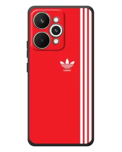 Чехол для Realme 15 Pro с картинкой «Красный минимализм Adidas»