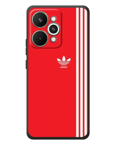 Чехол для Realme 15 Pro с картинкой «Красный минимализм Adidas»