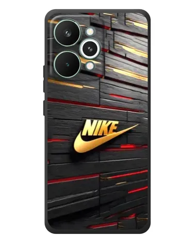 Чехол для Realme 15 Pro с картинкой «Золотой Nike на металле» Чехол для Realme 15 Pro с картинкой «Золотой Nike на металле»