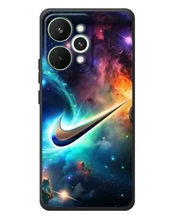 Чехол для Realme 15 Pro с картинкой «Космический Nike Swoosh»