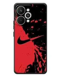 Чехол для Realme 15 Pro с картинкой «Красные брызги Nike»