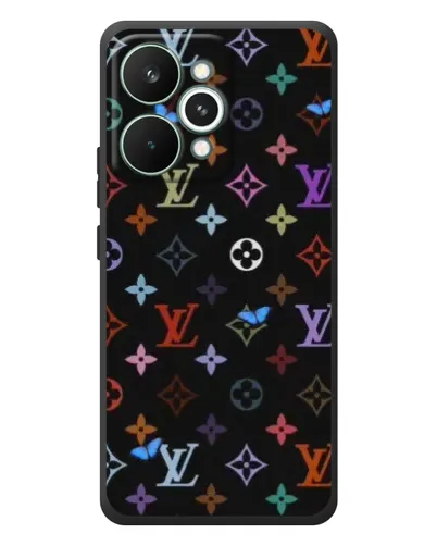 Чехол для Realme 15 Pro с картинкой «Цветная монограмма LV»