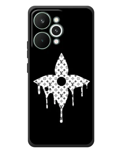 Чехол для Realme 15 Pro с картинкой «Цветочная монограмма»