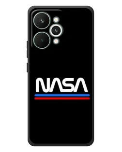Чехол для Realme 15 Pro с картинкой «NASA — классика Red Blue»