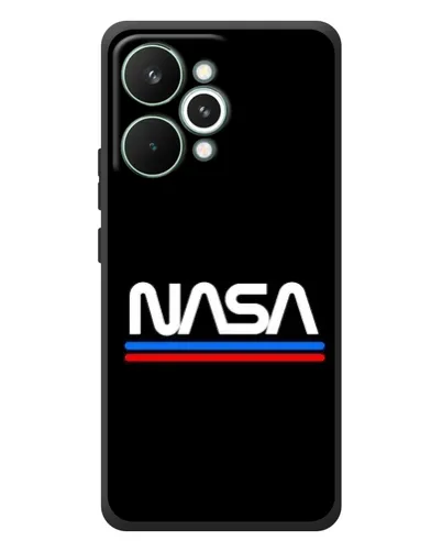 Чехол для Realme 15 Pro с картинкой «NASA — классика Red Blue»