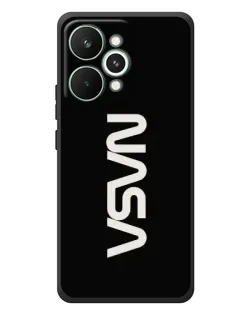 Чехол для Realme 15 Pro с картинкой «NASA — вертикальный логотип»