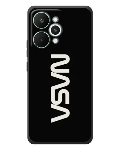 Чехол для Realme 15 Pro с картинкой «NASA — вертикальный логотип»