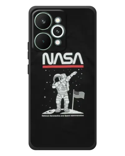 Чехол для Realme 15 Pro с картинкой «NASA — шагаем по Луне»