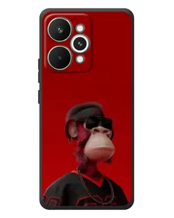 Чехол для Realme 15 Pro с картинкой «Bored Ape в красном»