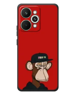 Чехол для Realme 15 Pro с картинкой «Bored Ape — красный фон»