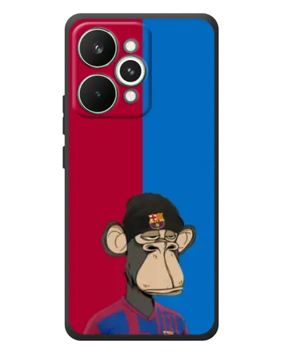 Чехол для Realme 15 Pro с картинкой «Bored Ape — фанат Барсы»