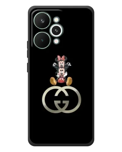 Чехол для Realme 15 Pro с картинкой «Минни Маус на лого»