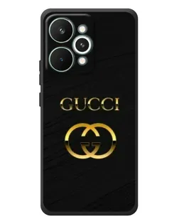 Чехол для Realme 15 Pro с картинкой «Золотой логотип Gucci»