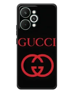 Чехол для Realme 15 Pro с картинкой «Gucci — красный логотип»