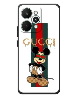 Чехол для Realme 15 Pro с картинкой «Микки Маус Gucci — полосы»