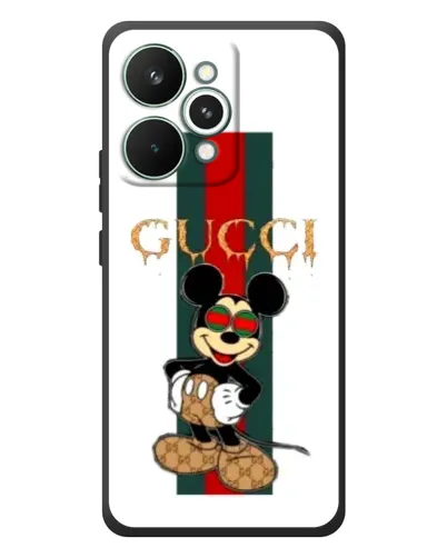Чехол для Realme 15 Pro с картинкой «Микки Маус Gucci — полосы»