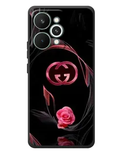 Чехол для Realme 15 Pro с картинкой «Gucci — неоновая роза»