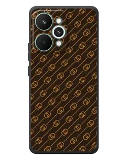 Чехол для Realme 15 Pro с картинкой «Gucci — золотые диагонали»