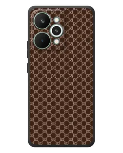 Чехол для Realme 15 Pro с картинкой «Gucci — шоколадная сетка»