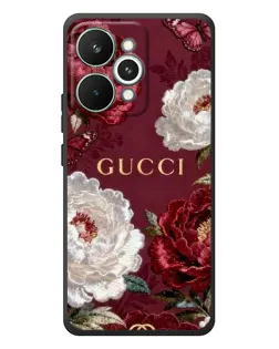 Чехол для Realme 15 Pro с картинкой «Gucci — бордовые розы»