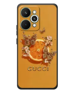 Чехол для Realme 15 Pro с картинкой «Gucci — золотые бабочки»