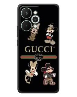 Чехол для Realme 15 Pro с картинкой «Gucci — герои Disney и монограмма»