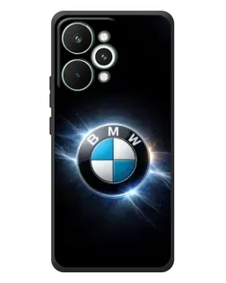 Чехол для Realme 15 Pro с картинкой «BMW — неоновое сияние»