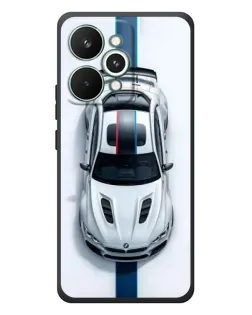 Чехол для Realme 15 Pro с картинкой «Вид сверху — BMW M»