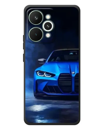 Чехол для Realme 15 Pro с картинкой «Голубая BMW M4» Чехол для Realme 15 Pro с картинкой «Голубая BMW M4»