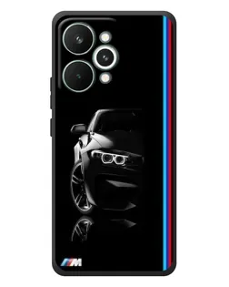 Чехол для Realme 15 Pro с картинкой «Силуэт BMW в темноте»
