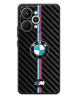 Чехол для Realme 15 Pro с картинкой «Эмблема BMW и карбон»