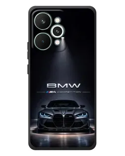 Чехол для Realme 15 Pro с картинкой «BMW сквозь ночной город»