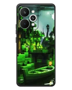 Чохол для Realme 15 Pro з картинкою «Minecraft лісовий пейзаж»
