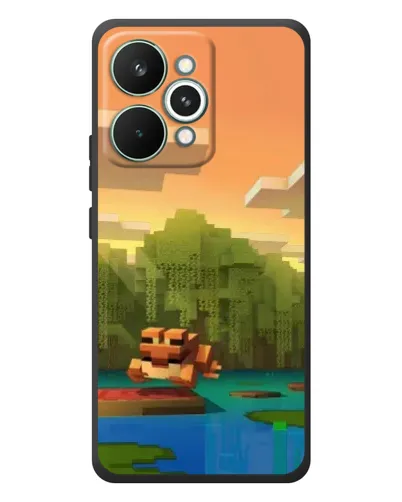 Чохол для Realme 15 Pro з картинкою «Майнкрафт захід сонця»