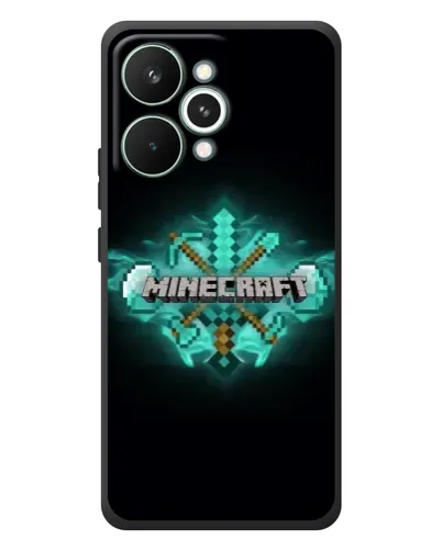Чохол для Realme 15 Pro з картинкою «Minecraft Diamond лого»