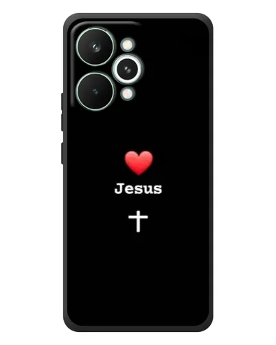Чехол для Realme 15 Pro с картинкой «Сердце - Jesus»