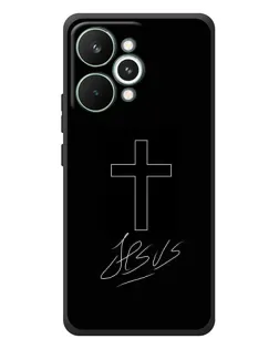 Чехол для Realme 15 Pro с картинкой «Графический крест Jesus» Чехол для Realme 15 Pro с картинкой «Графический крест Jesus»